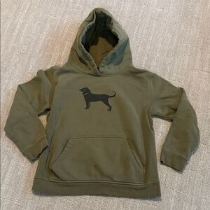 Kids - The Black Dog Olive Sweatshirt with Black Dog Emblem